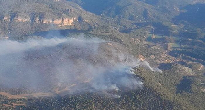 La Junta destaca el gran trabajo realizado por el Plan INFOCAM en el incendio de Ocentejo, en las inmediaciones del Parque Natural del Alto Tajo